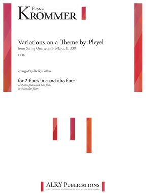 Krommer (arr. Collins) - Variations on Theme by Pleyel for Flute Trio 